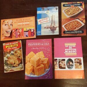 Livres de recettes très vieux 1950's 60's